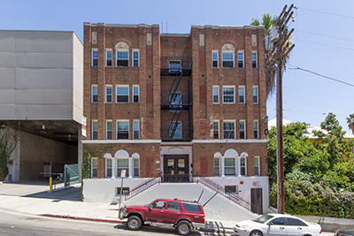 front apartments view from street